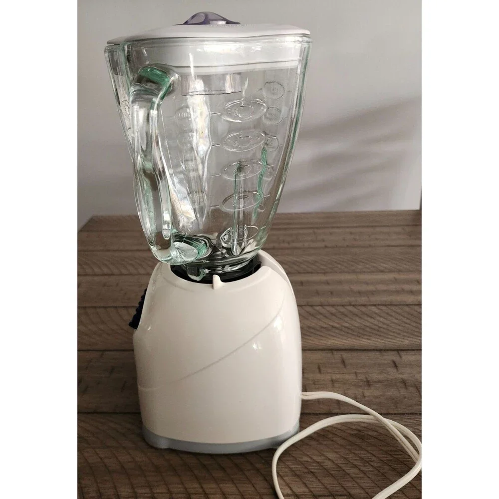 Osterizer 10 Speed Blender White Glass Jar Model 6630 Tested Works Great - Picture 4 of 12
